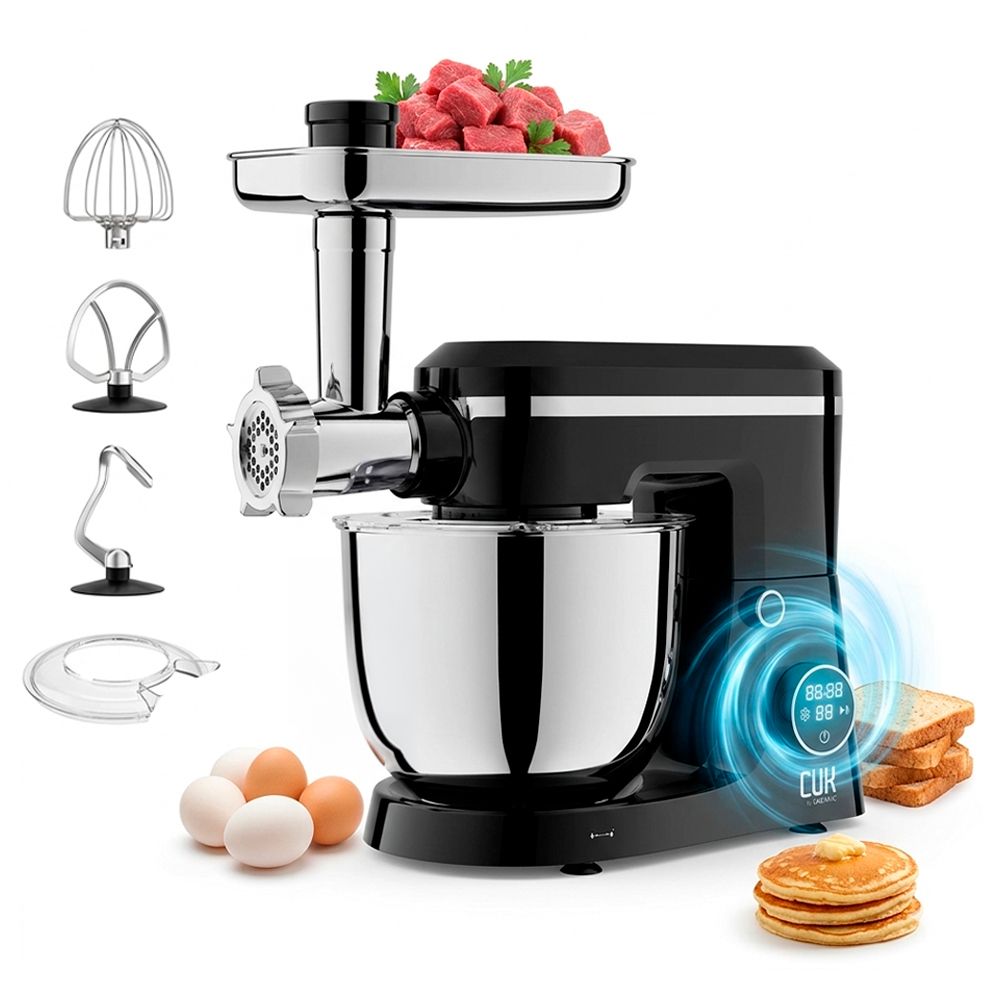 Batidora Planetaria CUK by Gadnic 6 en 1 con Picadora De Carne 1400W 