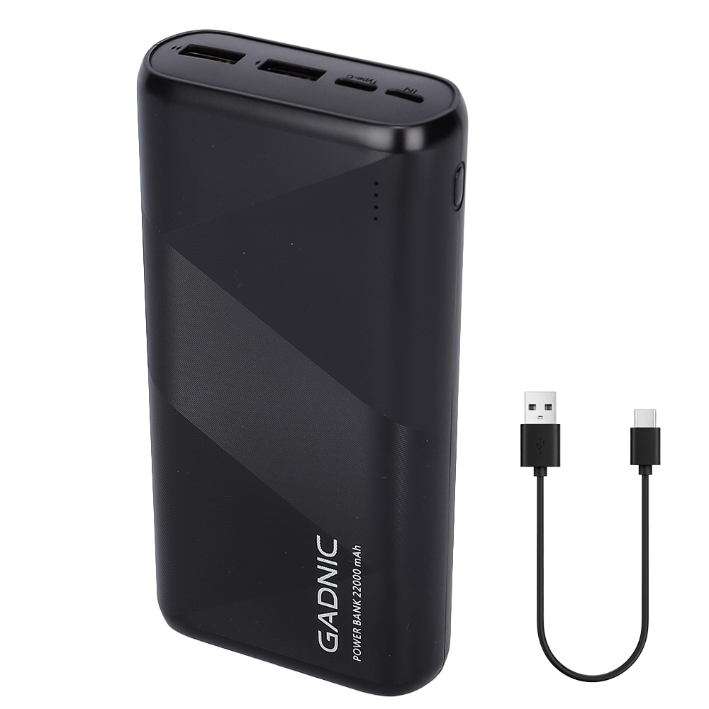 Cargador Portátil Gadnic Energy Power 22000 mAh 2 USB Carga Rápida Outlet
