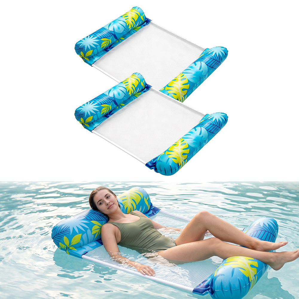 Hamaca de Agua Gadnic Pack x2 Colchoneta Inflable Portátil Pileta