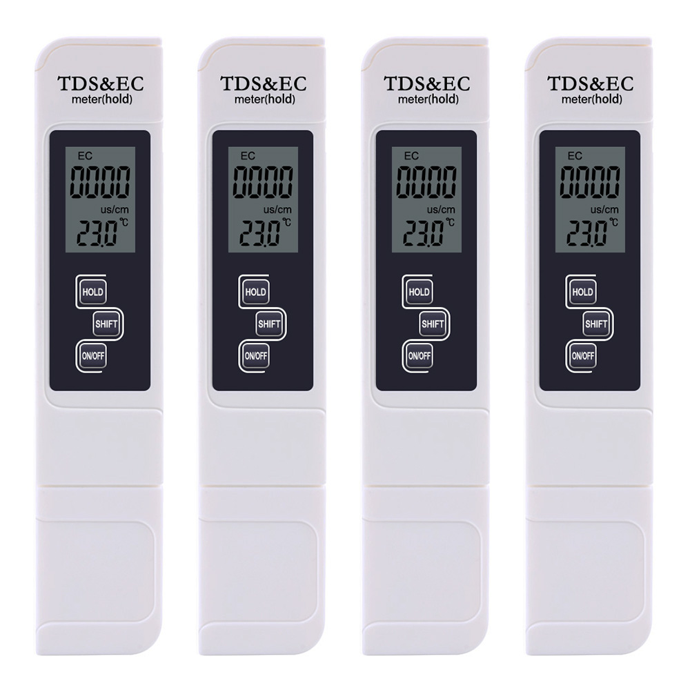Kit x4 Medidor Digital Agua TDS Temperatura 
