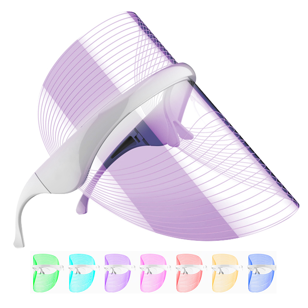 Máscara Led Facial Gadnic 7 Colores Fototerapia Antiage Rosácea Acné