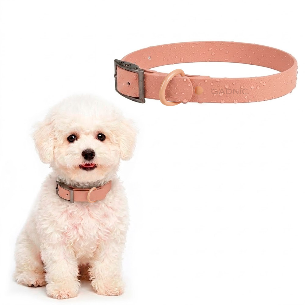 Collar Para Perro Flexible Gadnic Regulable De PVC Impermeable Talles S Y M Ancho 2 Cm