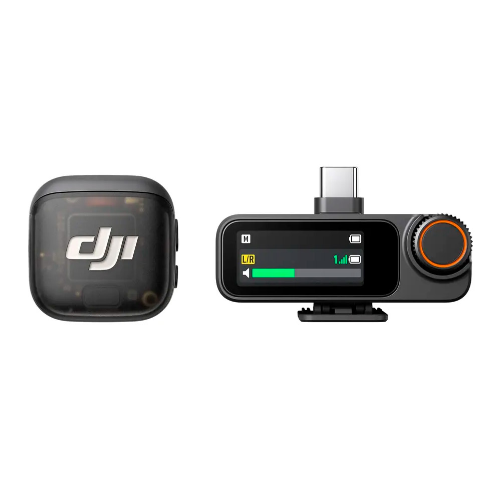 Micrófono Inalámbrico DJI Mic 3 1 TX 1 RX Alcance 400 Metros Bluetooth 5.4 Audio Omnidireccional