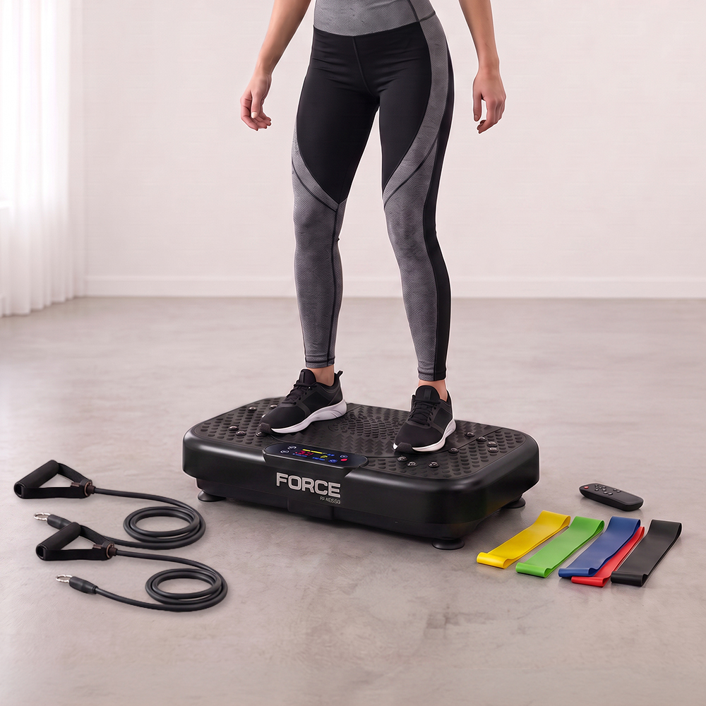 Plataforma Vibratoria Force By Gadnic 5 Programas 120 Velocidades 200W 150Kg con Extensores